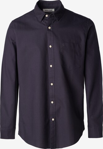 Salsa Jeans Regular fit Button Up Shirt in Blue: front