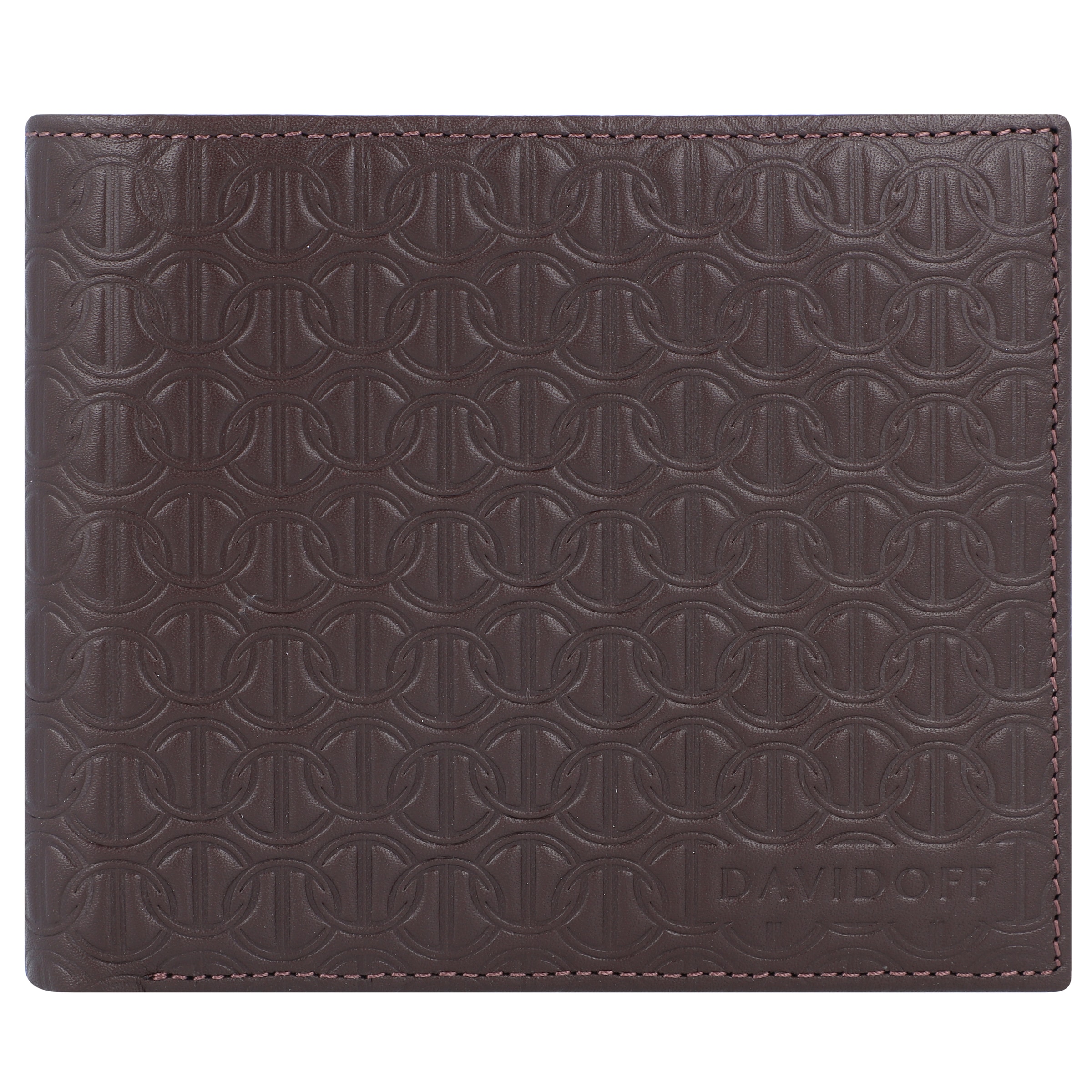 Davidoff Zino Geldbörse Leder 11,5 cm in Braun: Vorderseite