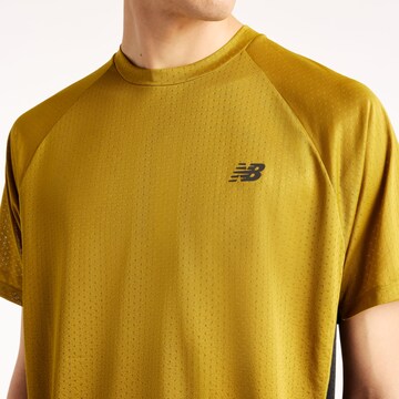 new balance Funktionsshirt 'Viz-Tech Run' in Gold