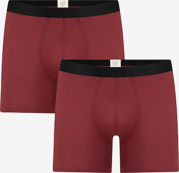 Albero Natur Long Johns 'Bio-Baumwoll-Herren Long Trunks - 2er Pack' in Red: front