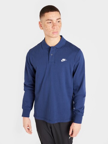 T-Shirt 'CLUB' Nike Sportswear en bleu : devant