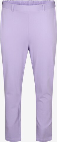 Zizzi Broek 'Maddie' in Lila: voorkant