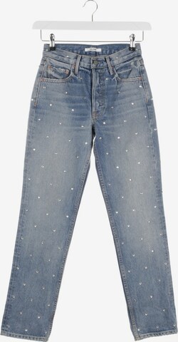 Grlfrnd Jeans in 24 in Blue: front