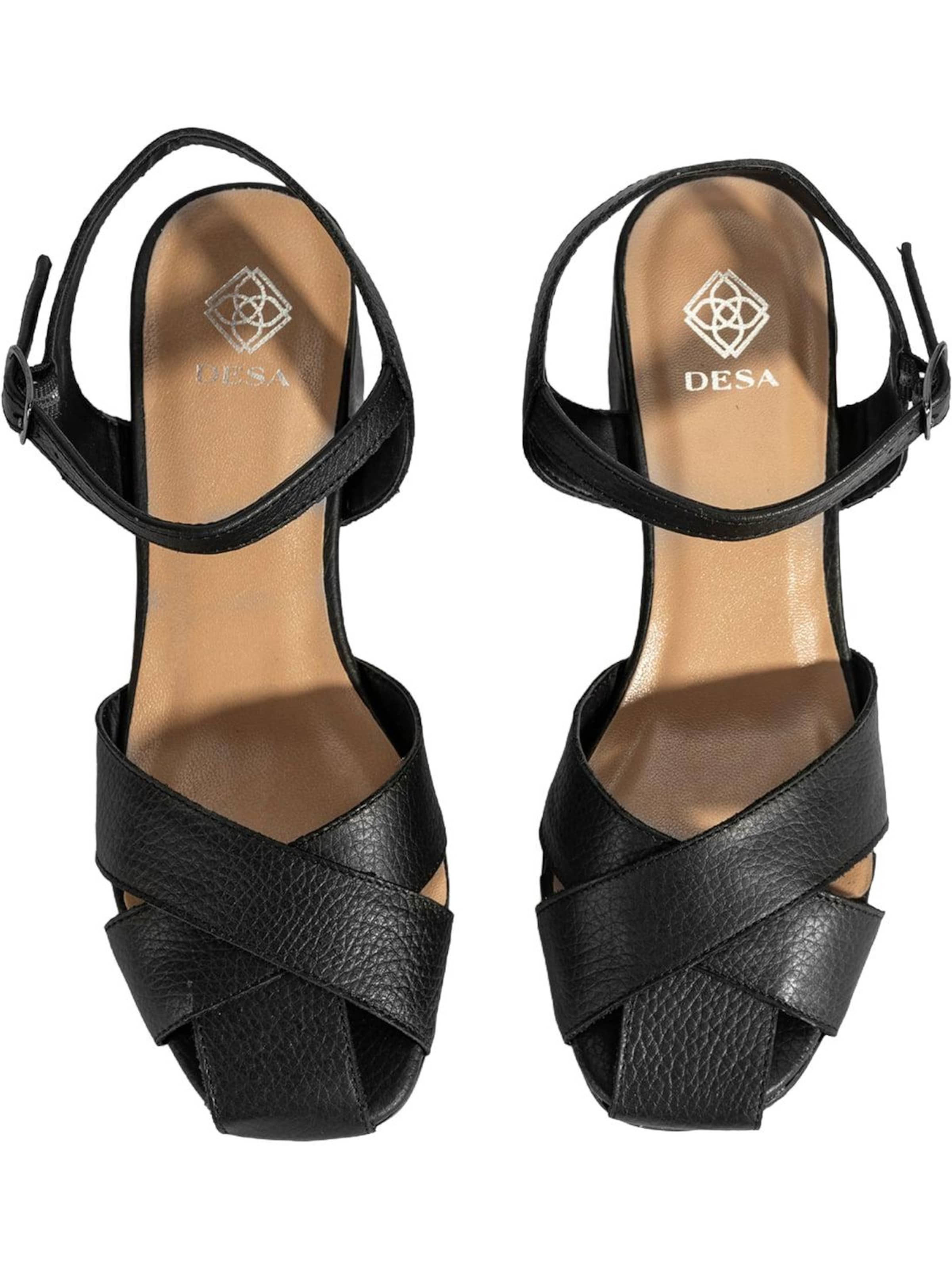 Desa Sandal 'Sandalen' in Black