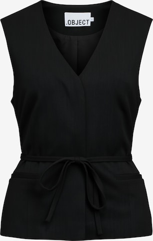 Gilet OBJECT en noir : devant