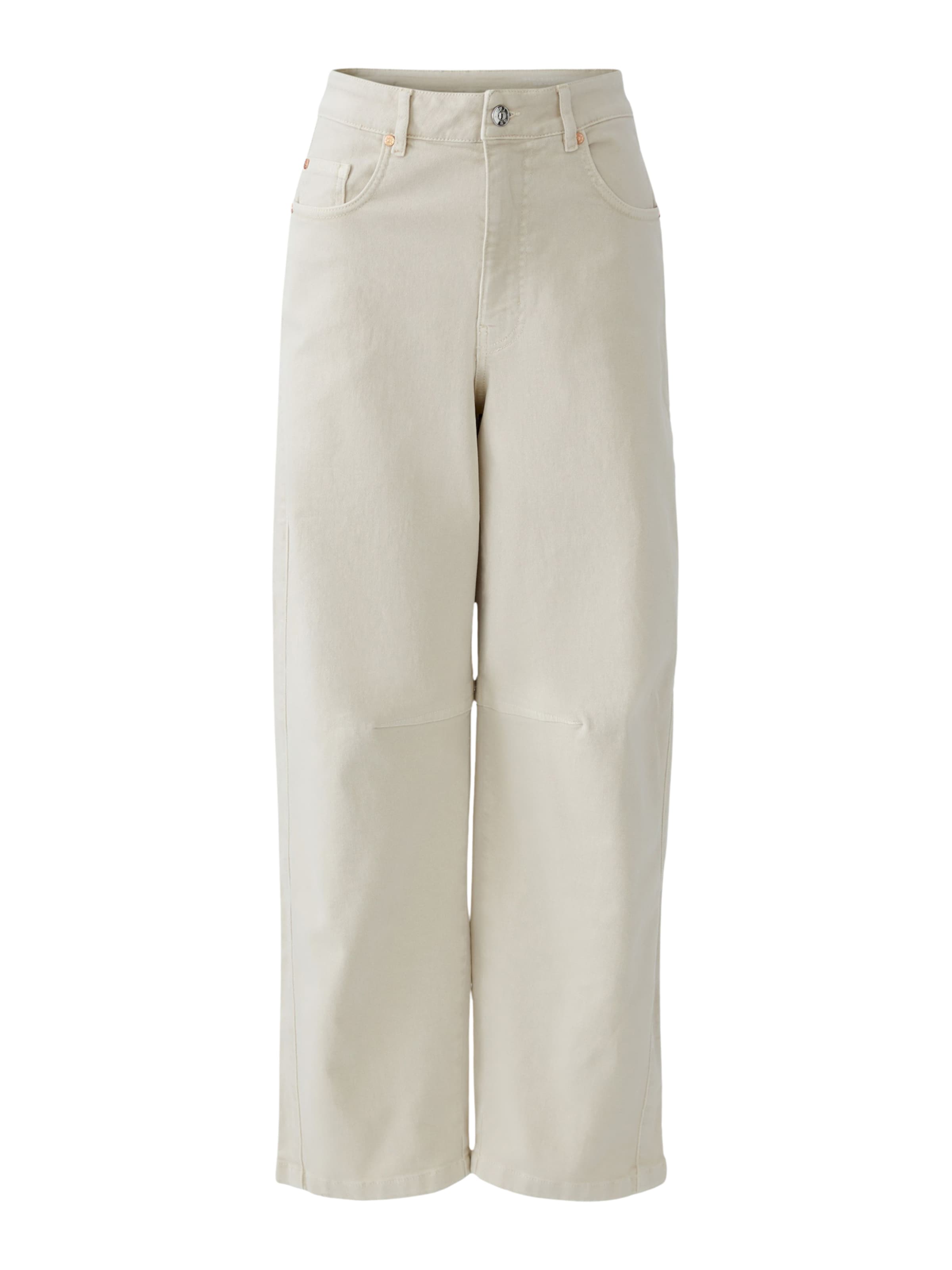 OUI Baggy Jeans in Wit: voorkant