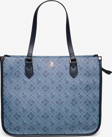 Cabas U.S. POLO ASSN. en bleu : devant