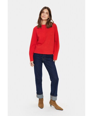 SAINT TROPEZ Pullover 'Inva' in Rot