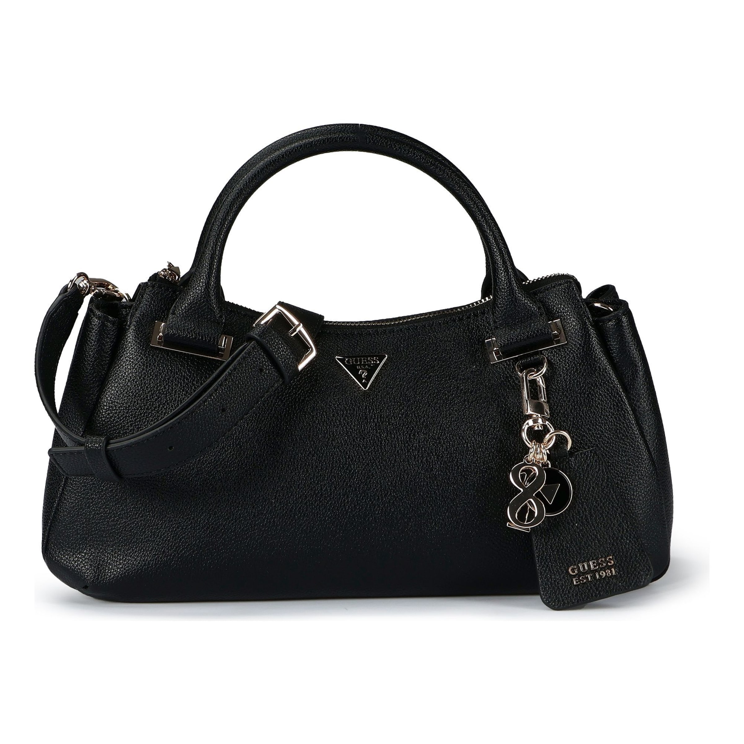 Borsa a mano 'Evie' di GUESS in nero: frontale