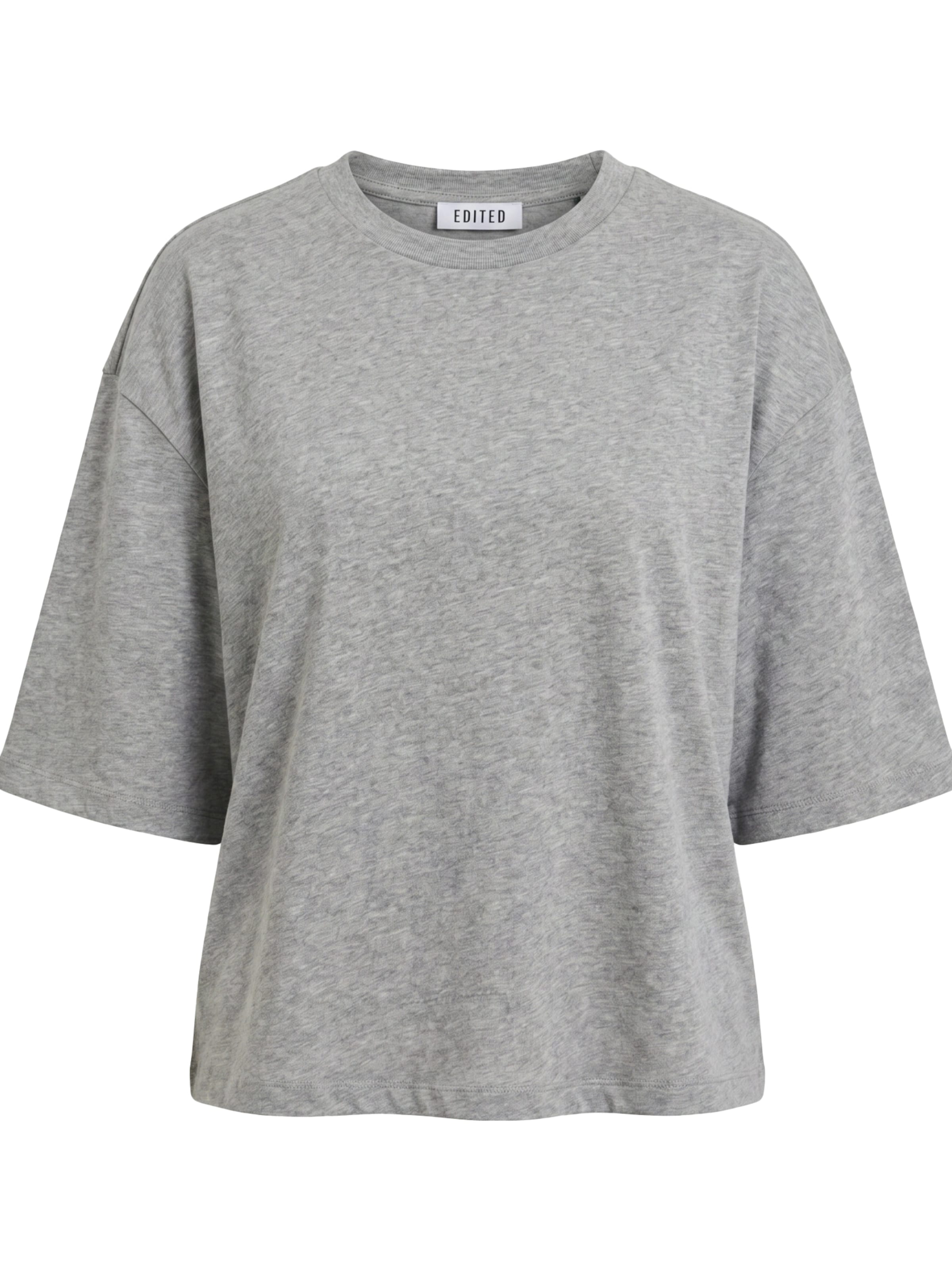 EDITED Shirt 'Enzo' in Grijs: voorkant