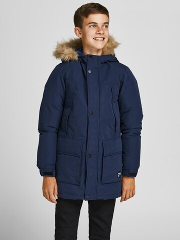 Veste d’hiver 'Super' Jack & Jones Junior en bleu : devant