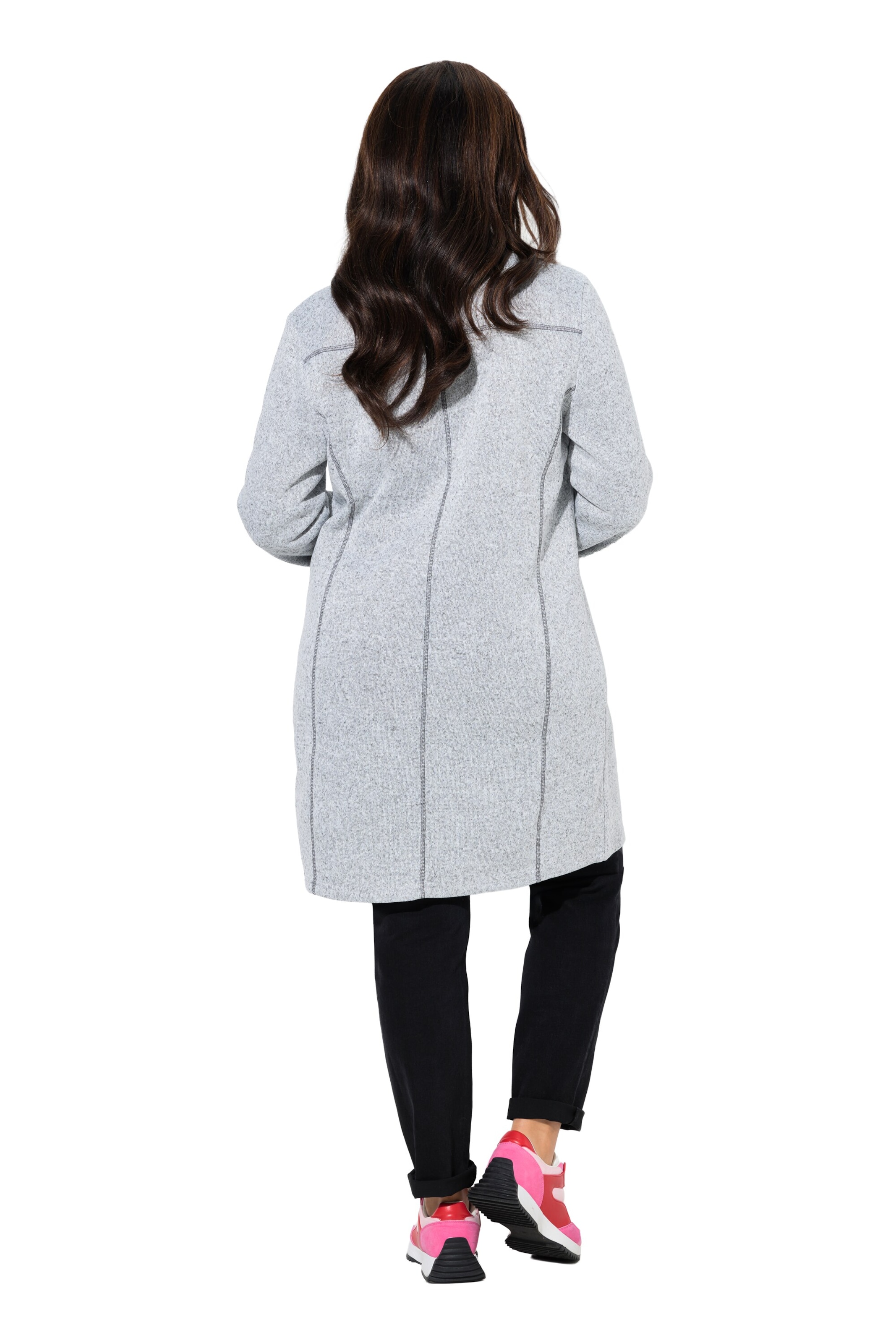 Ulla Popken Fleecejacke in Grau