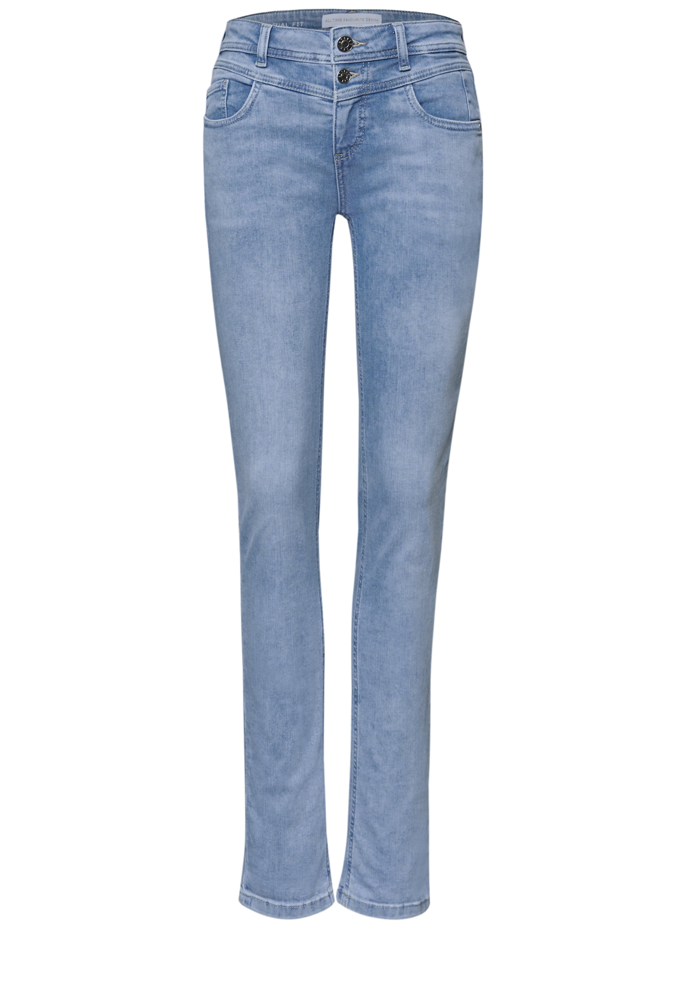 STREET ONE Slim fit Jeans in Blue: front