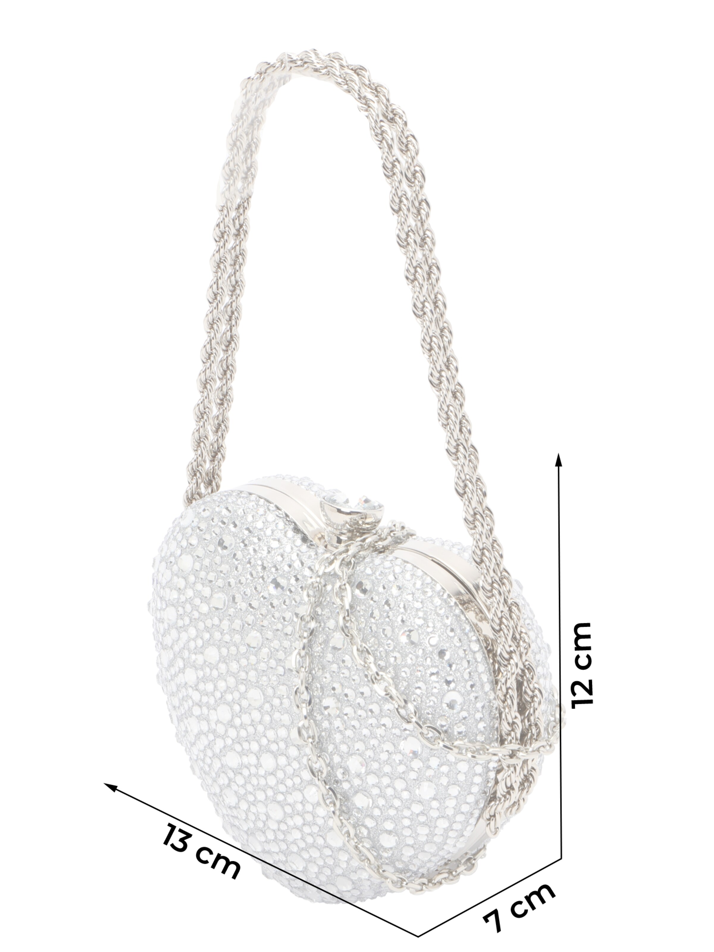 mascara - Bolso de noche en plata
