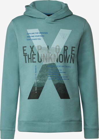 Street One MEN Sweatshirt in Green: front