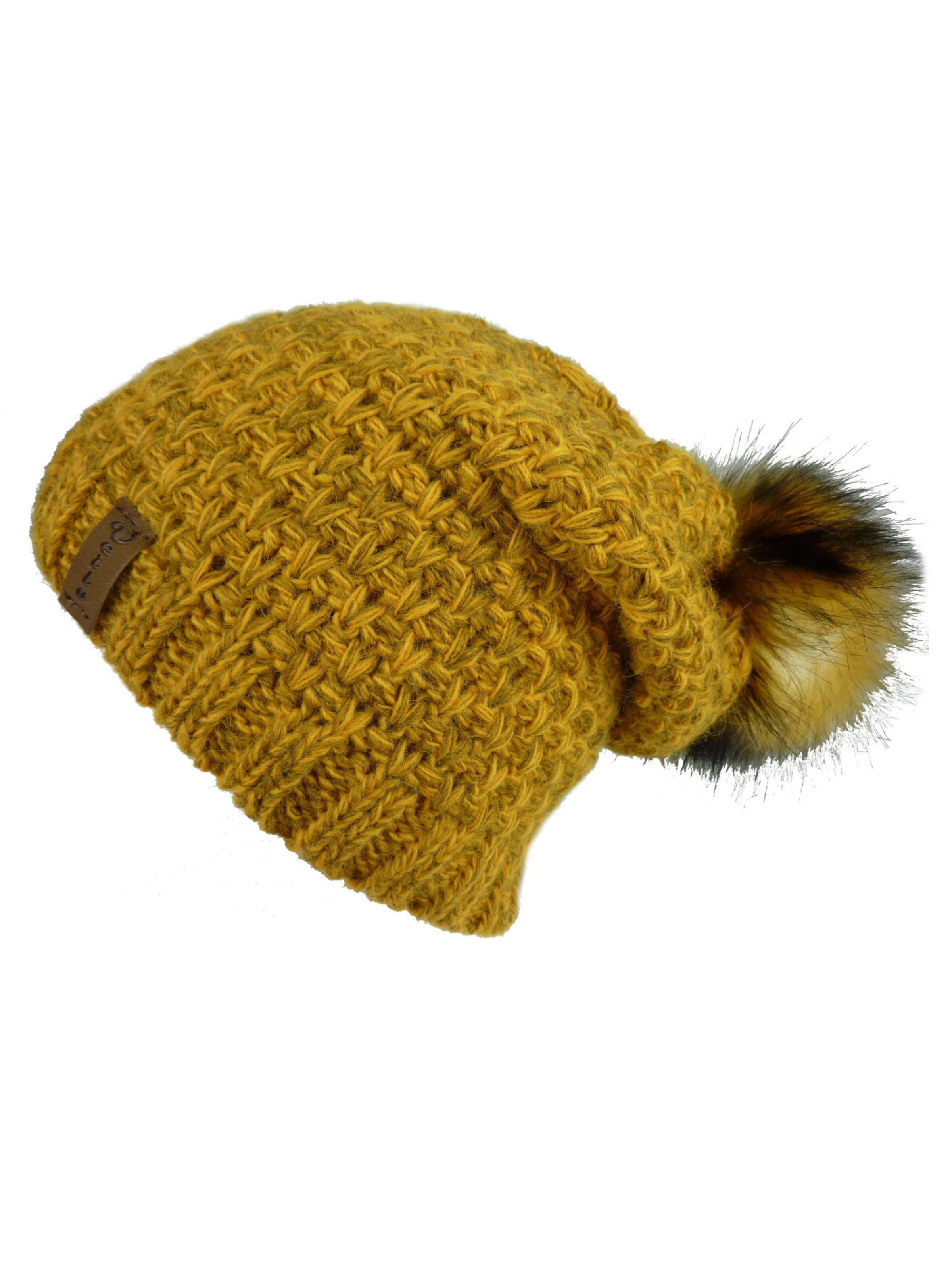 Kumixi Mütze 'Set: Mütze & Loop Schal'‌‌‌‌‌‌‌‌‌ in Gelb