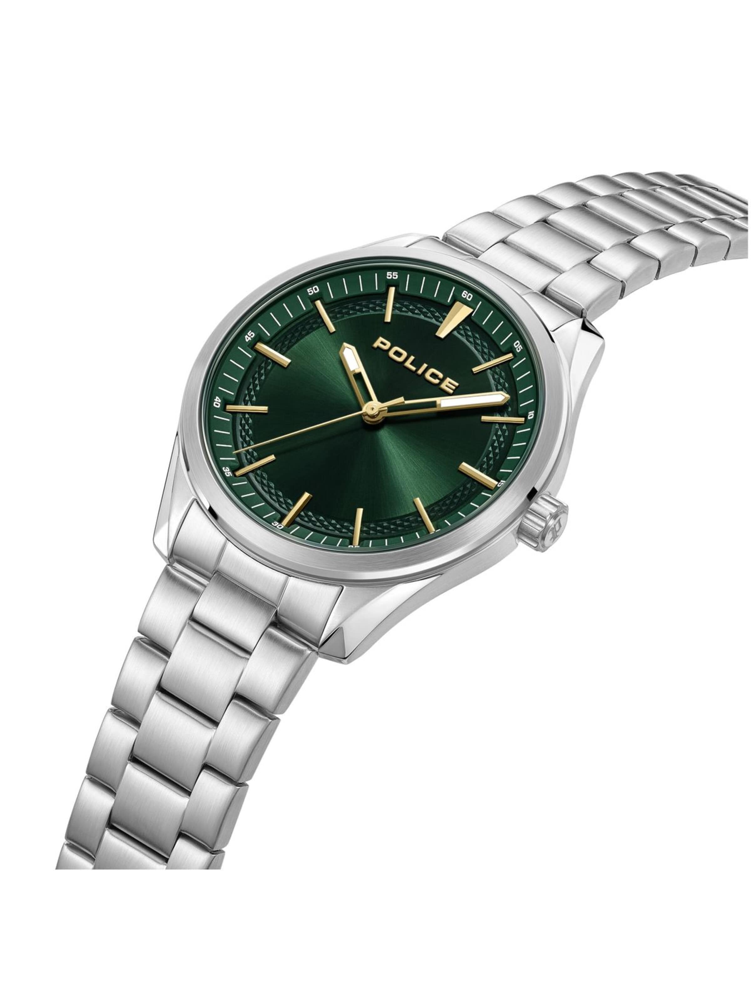 Montre à affichage analogique POLICE en vert