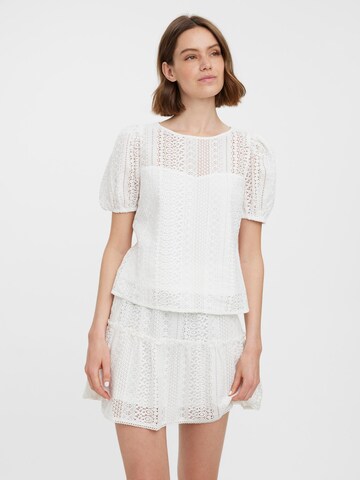 VERO MODA Bluse 'Honey' i hvit: forside