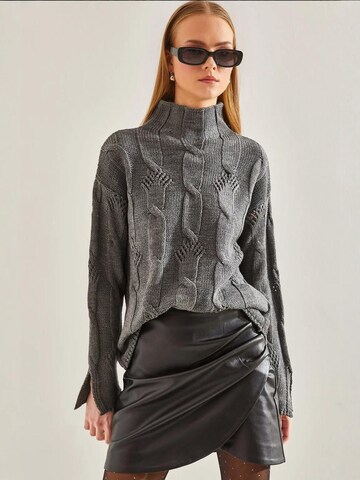 Pullover 'Pullover' di Bianco Lucci in grigio: frontale