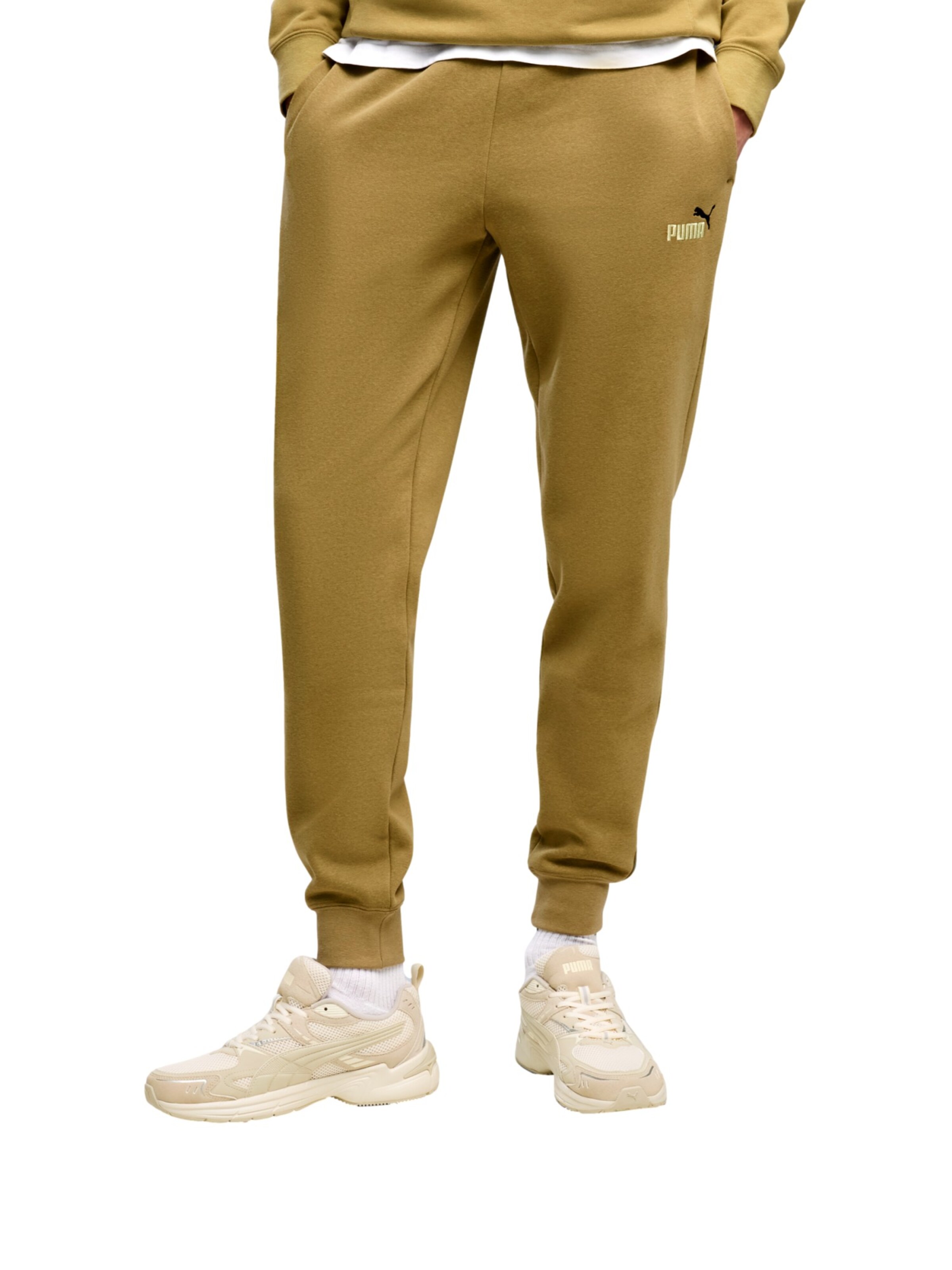 PUMA Regular Broek in Bruin: voorkant