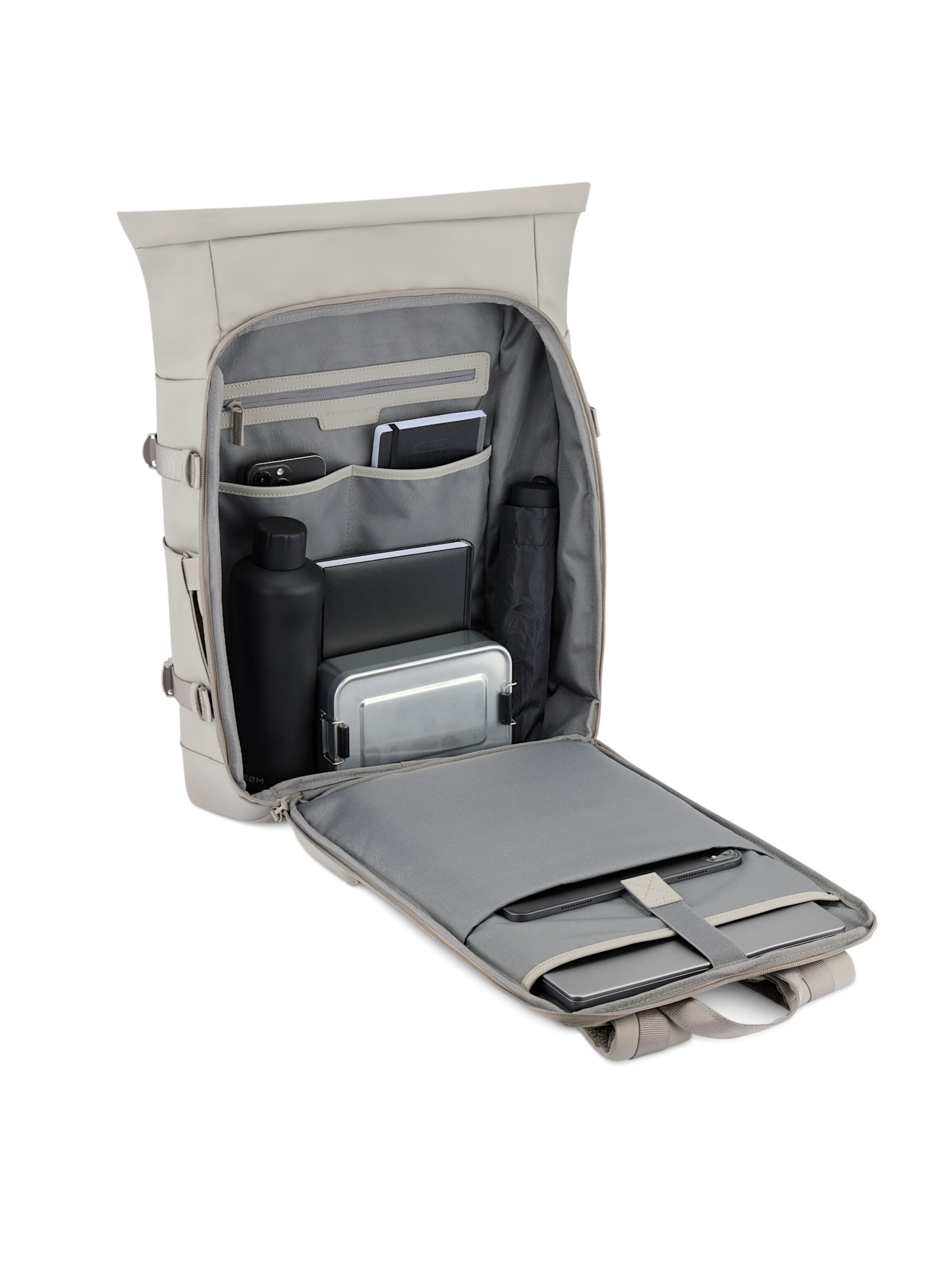 Kapten & Son Backpack 'Helsinki Pro' in Grey