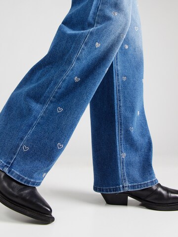 Hailys Široke hlačnice Kavbojke 'St44ina' | modra barva