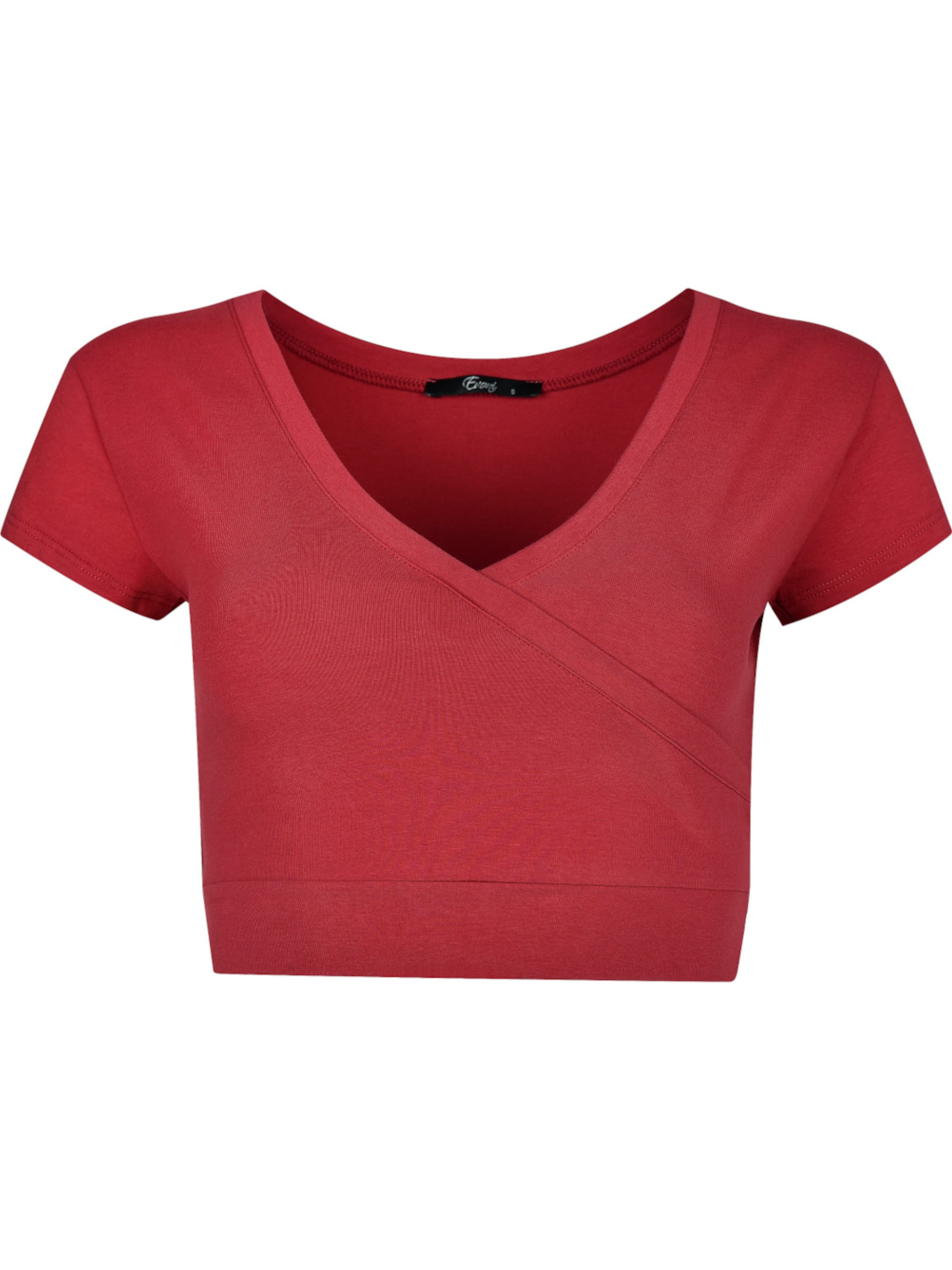 Evoni Top 'aus Baumwolle Bauchfrei' in Bordeaux, Item view