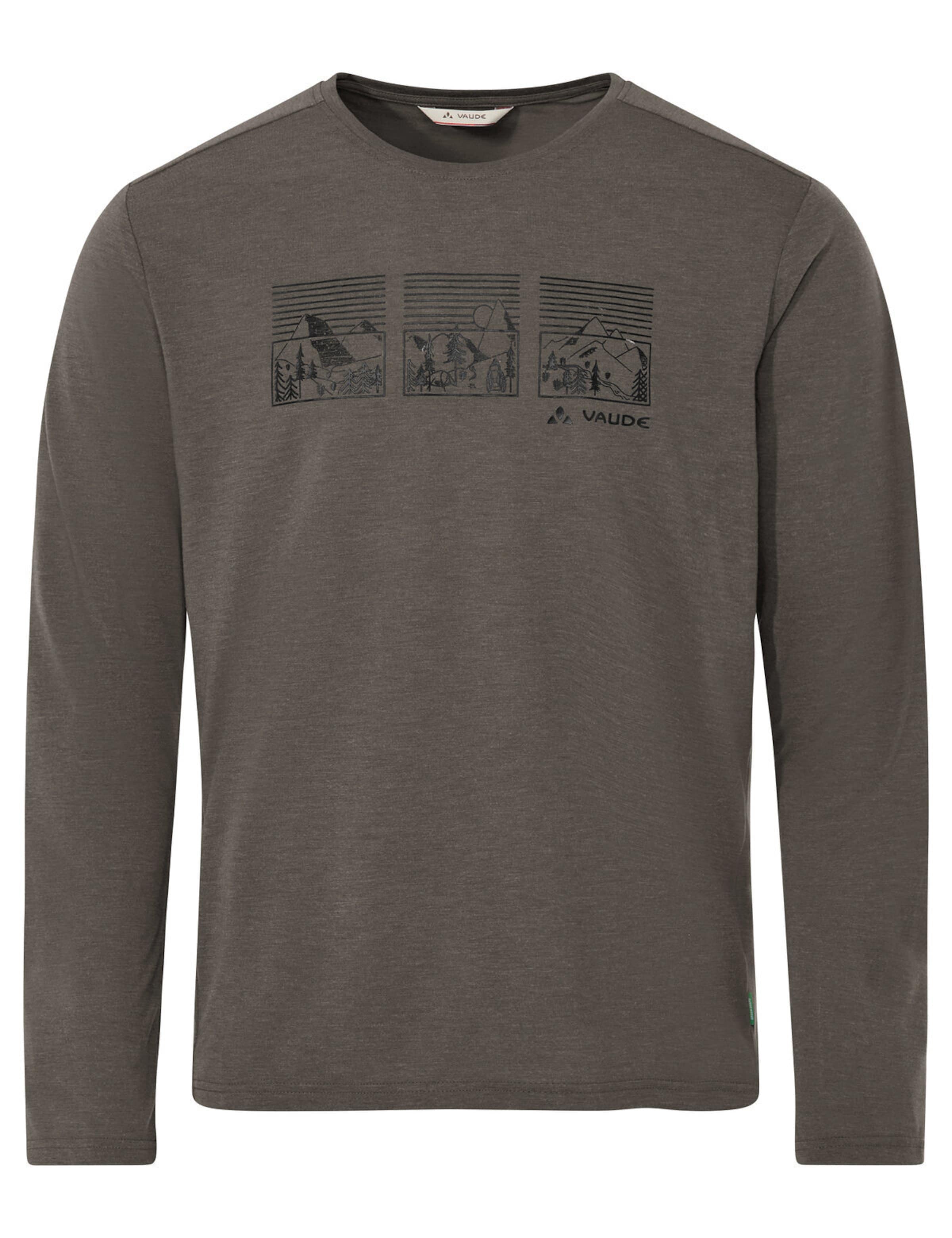 VAUDE Functioneel shirt 'Rosemoor III' in Bruin: voorkant