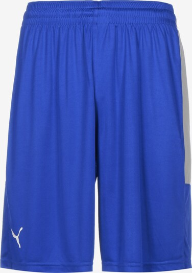 PUMA Pantalon de sport en bleu / blanc, Vue avec produit