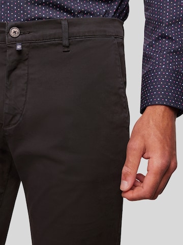 PIERRE CARDIN Slimfit Chinohose 'PC-Colmar' in Schwarz