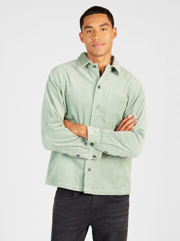 Samsøe Samsøe Regular fit Button Up Shirt 'DAMON' in Green: front