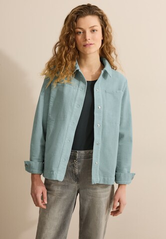 CECIL Cord Overshirt in Grün: Vorderseite