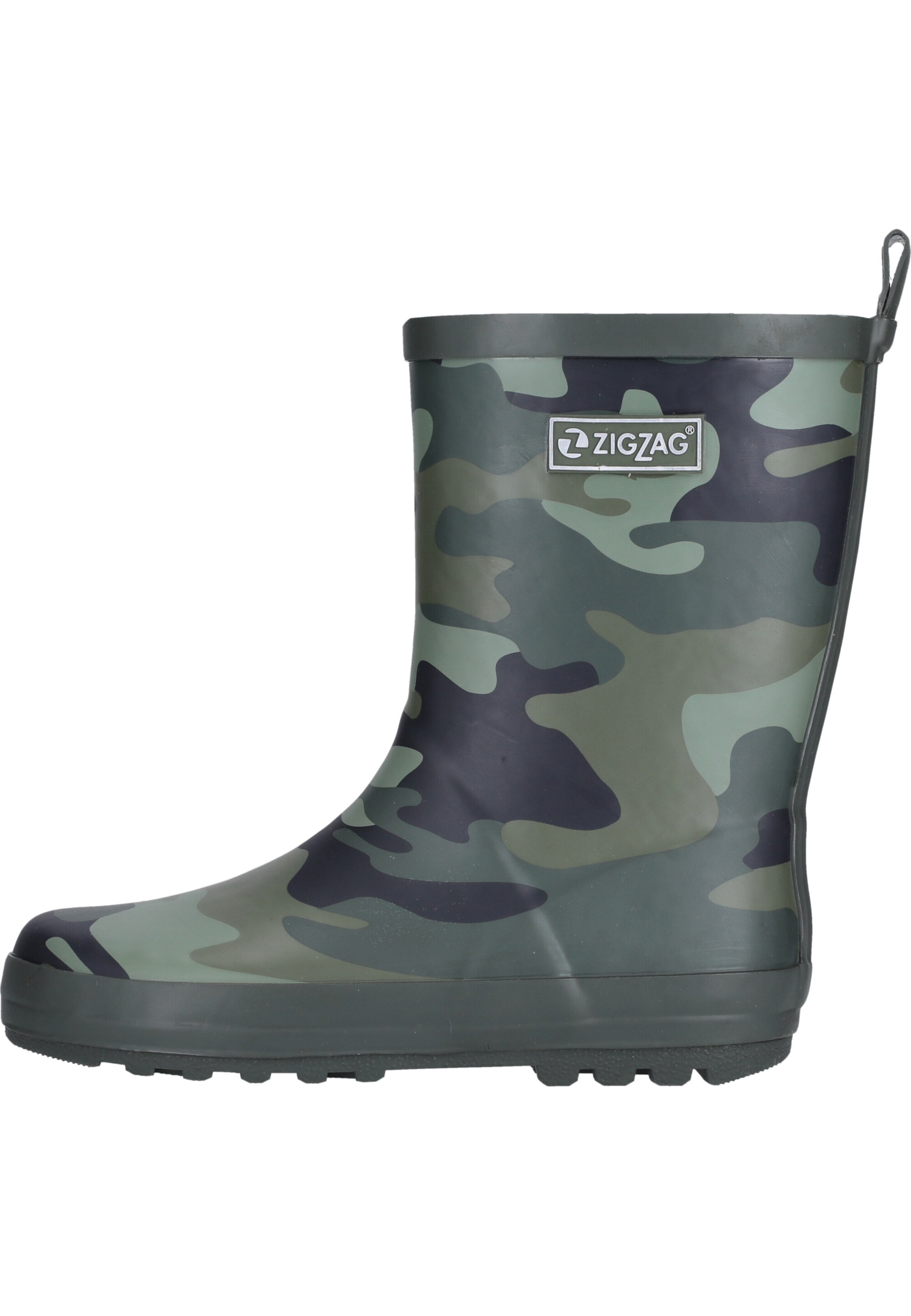ZigZag Rubber Boots 'Gemus' in Green
