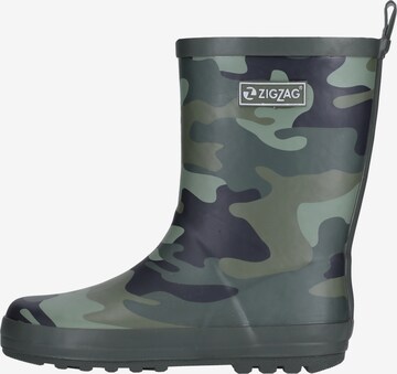 ZigZag Rubber Boots 'Gemus' in Green