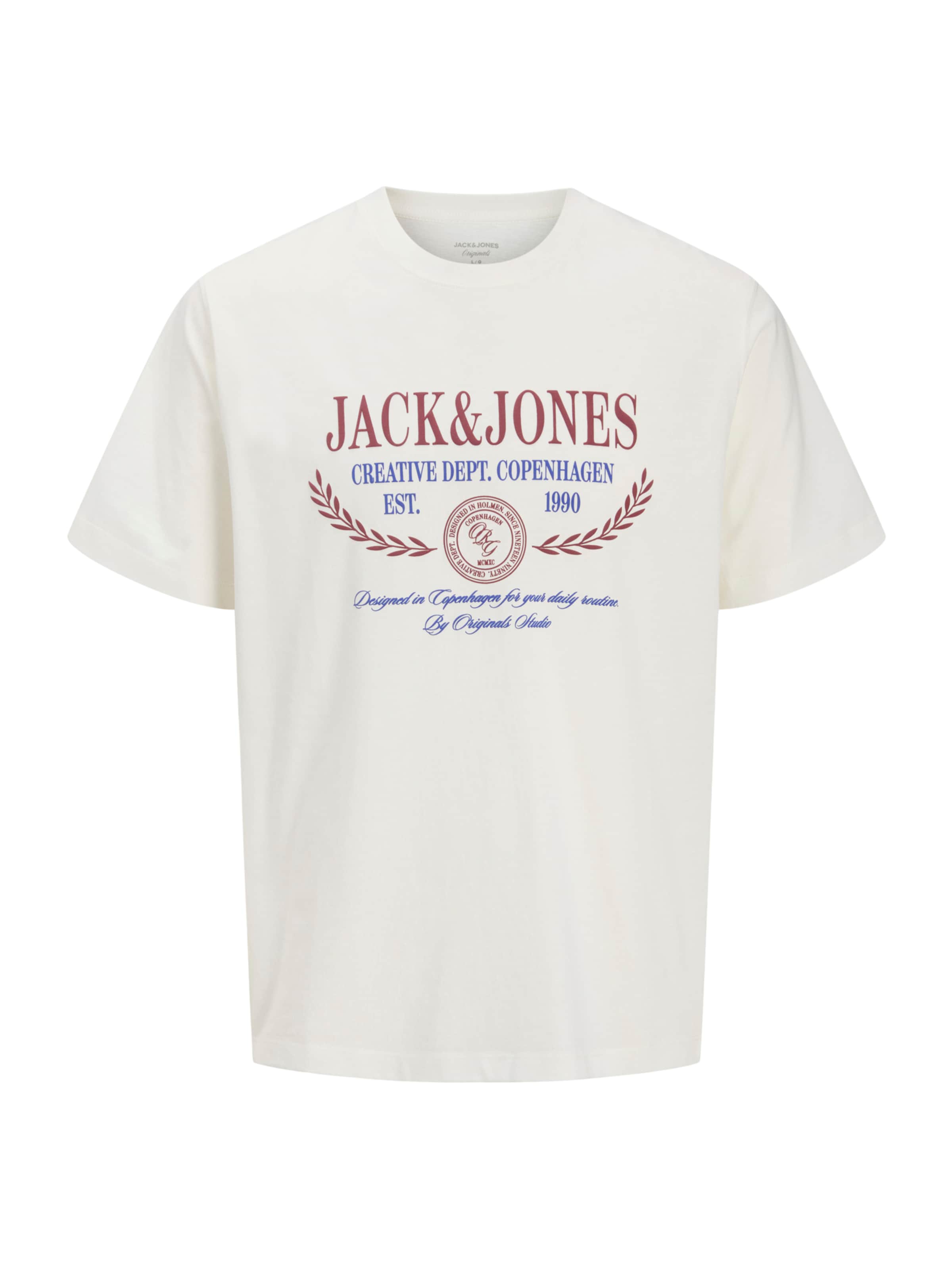 JACK & JONES - Camiseta 'JORFREDERIKSBERG' en blanco: frente