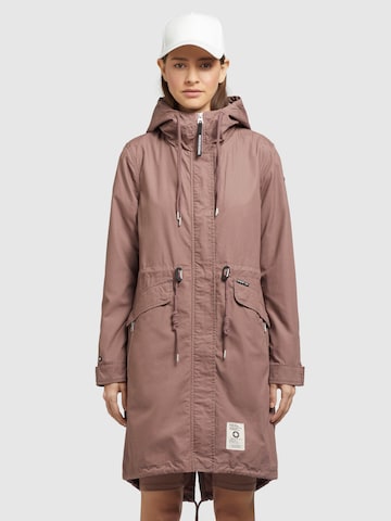 khujo Between-Seasons Parka 'NANDA3' in Purple: front