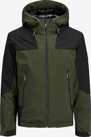 Veste mi-saison 'Dexter' JACK & JONES en vert : devant