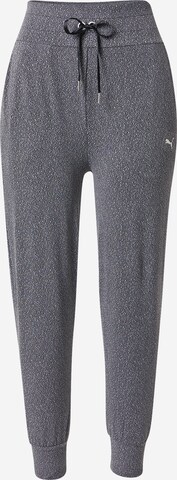 PUMA Tapered Sportbroek in Zwart: voorkant