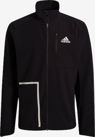ADIDAS SPORTSWEAR Sports jacket 'Own The Run' in Black: front