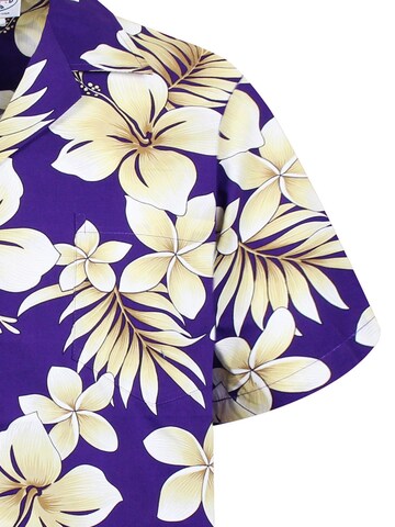Pacific Legend Regular Fit Hemd 'Goldblume' in Lila
