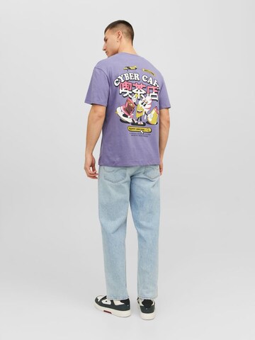 JACK & JONES T-shirt 'AMUSEMENT' i lila