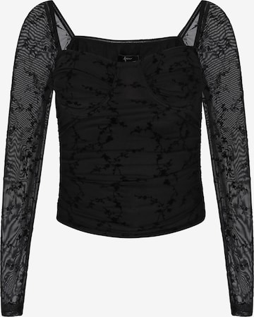 faina - Camiseta en negro: frente