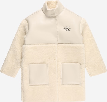 Calvin Klein Jeans Between-Season Jacket in Beige: front