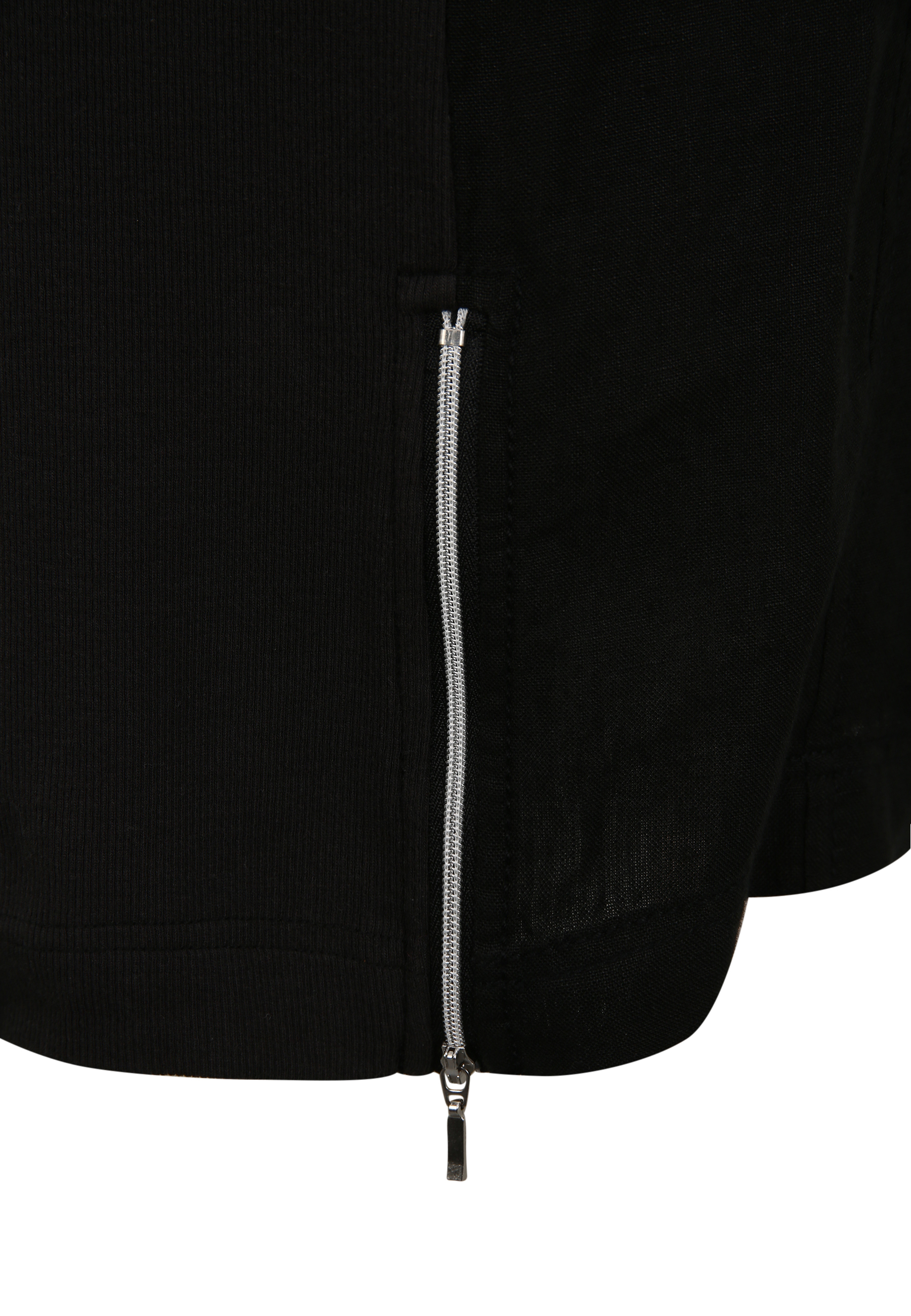 Doris Streich Kleid mit Reißverschluss-Ausschnitt in Schwarz 