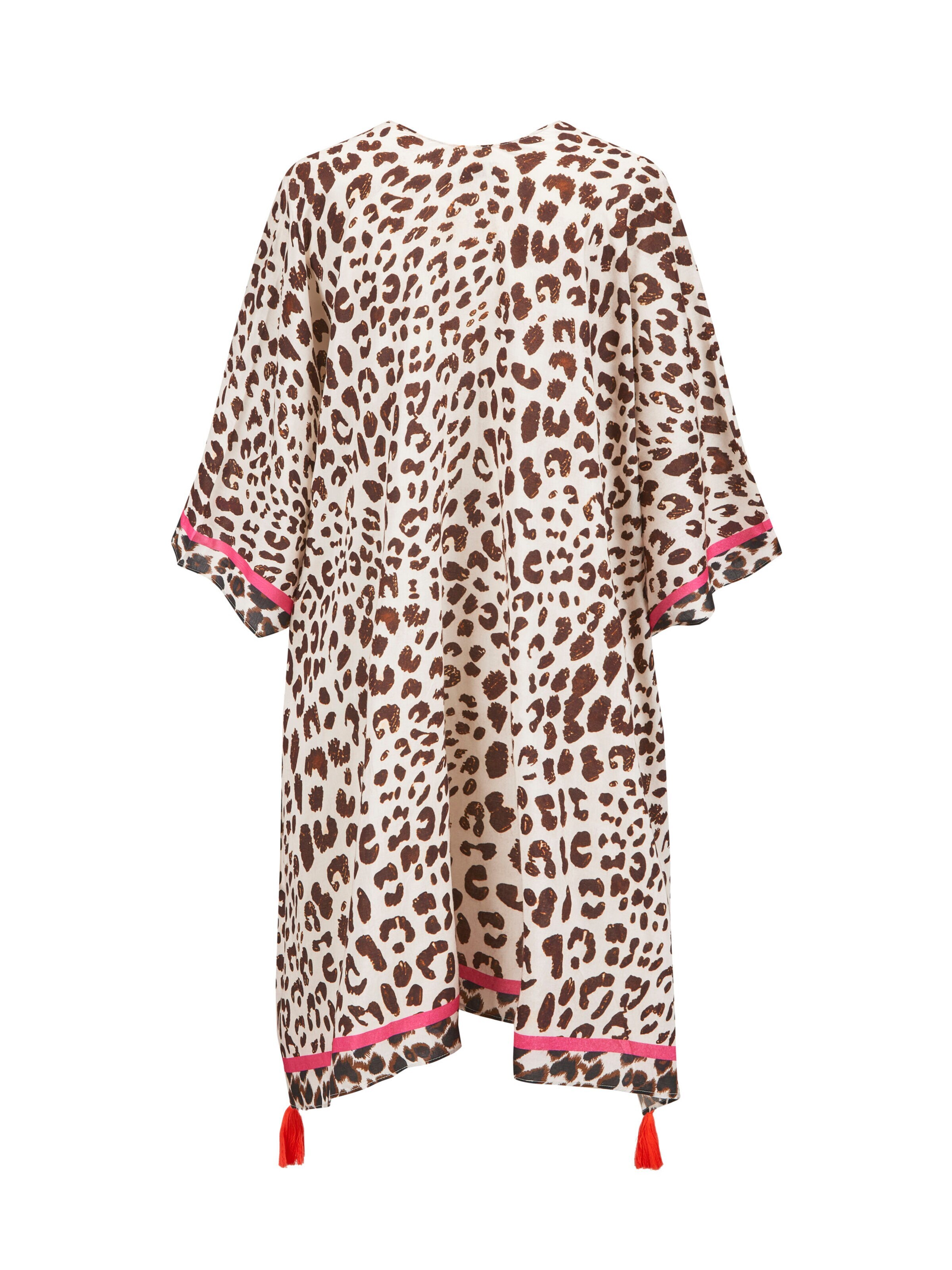 CODELLO Poncho mit klassischem Leo-Muster in Braun: Vorderseite
