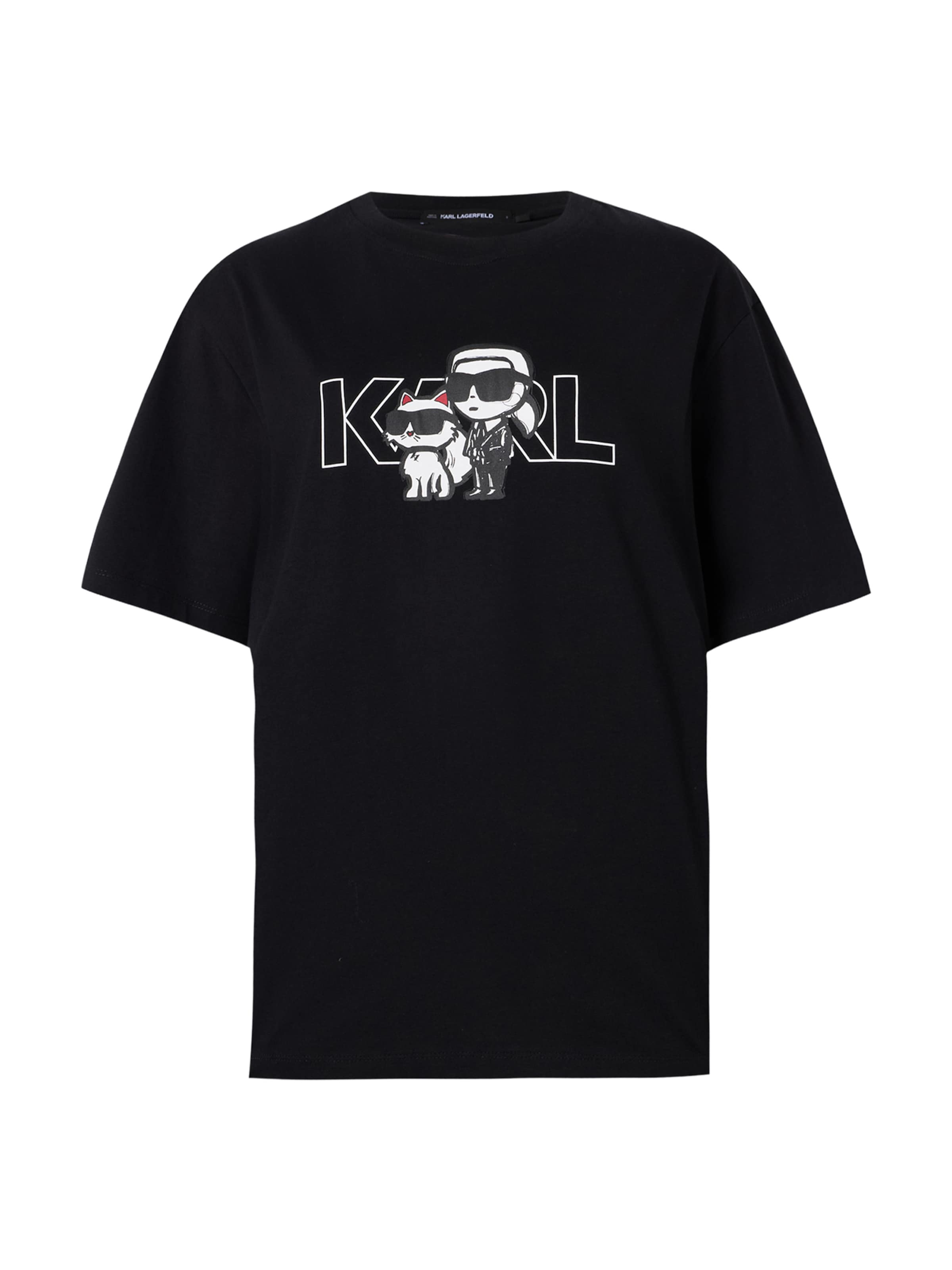 Karl Lagerfeld Póló - fekete: elől