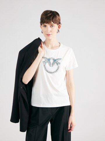T-shirt PINKO en blanc : devant
