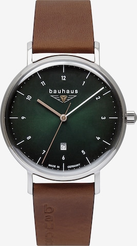 Bauhaus Uhr in Braun: front