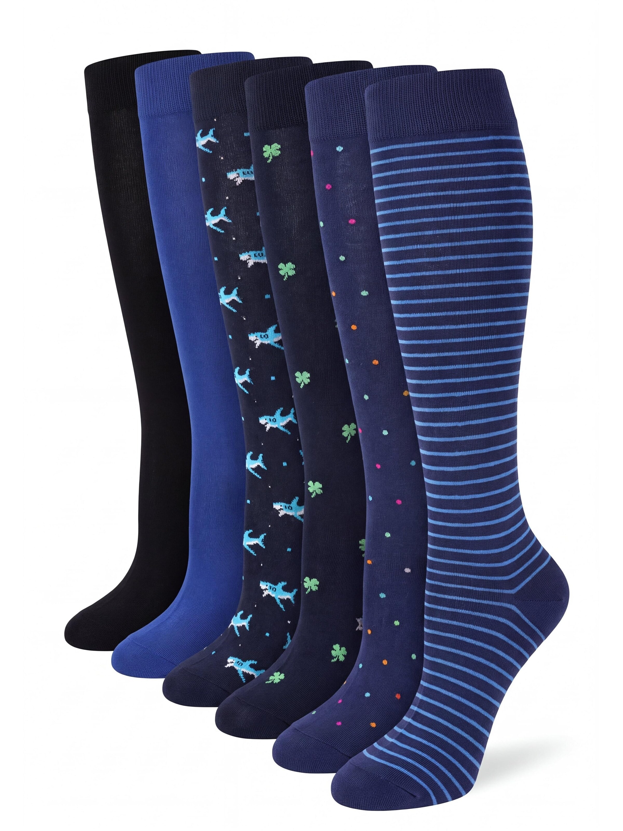 Ciocca Knee High Socks in Mixed colors: front