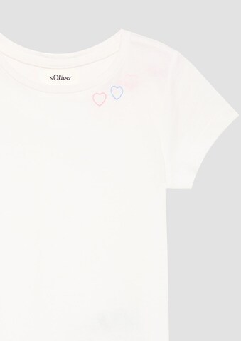 T-Shirt s.Oliver en blanc